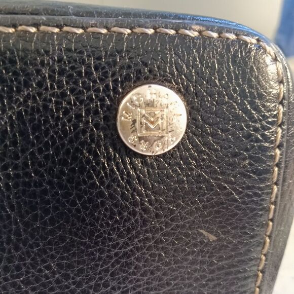 Michael Kors Large Black Pebbled Leather Silver Hardware Satchel - Picture 9 of 12